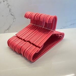 27 pink kids hangers